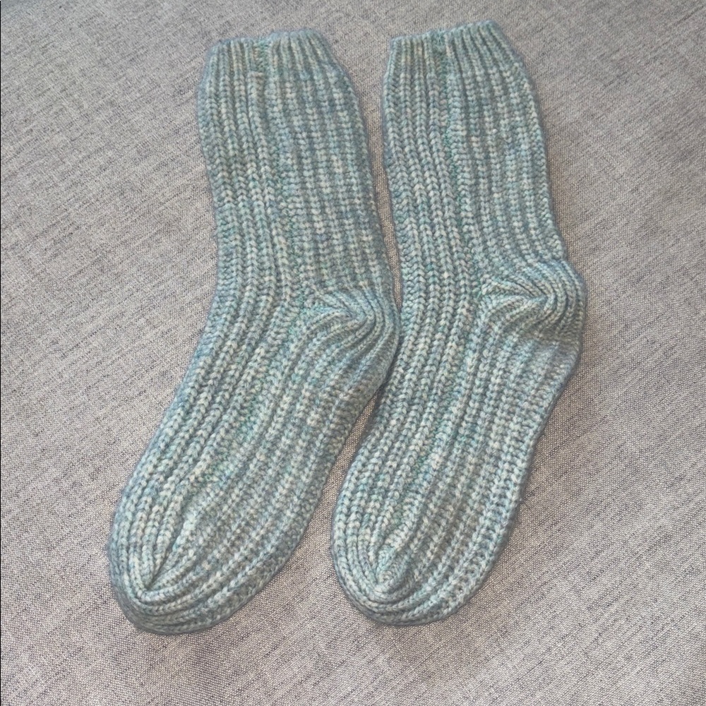 Lemon thick chunky knit women’s socks